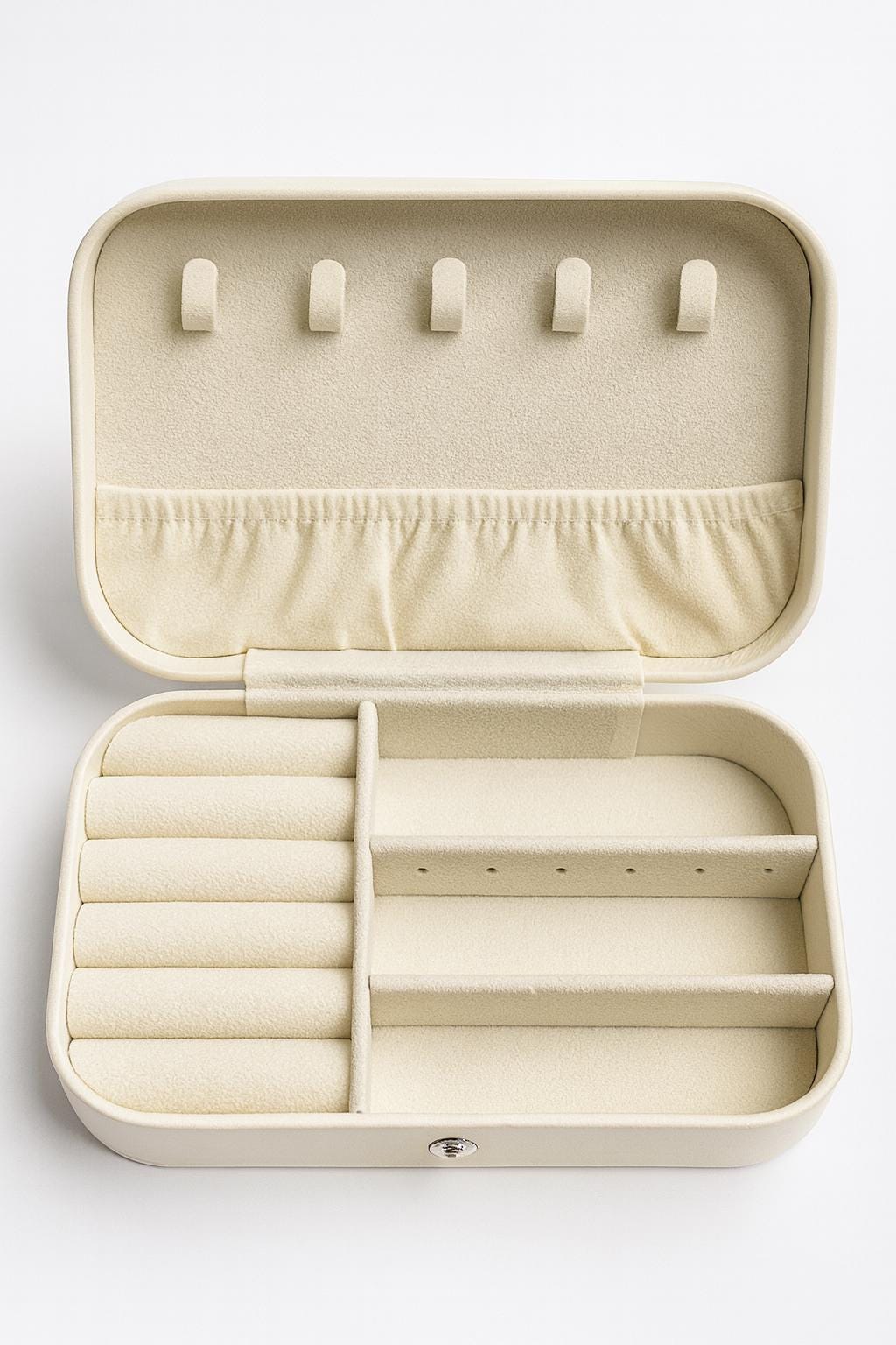 Pearl & Rhinestone Bride Faux Leather Jewellery Box