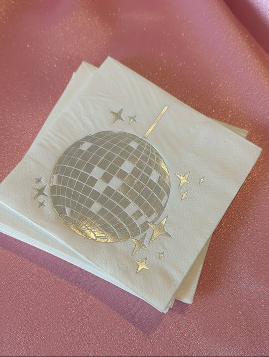 disco ball design serviettes