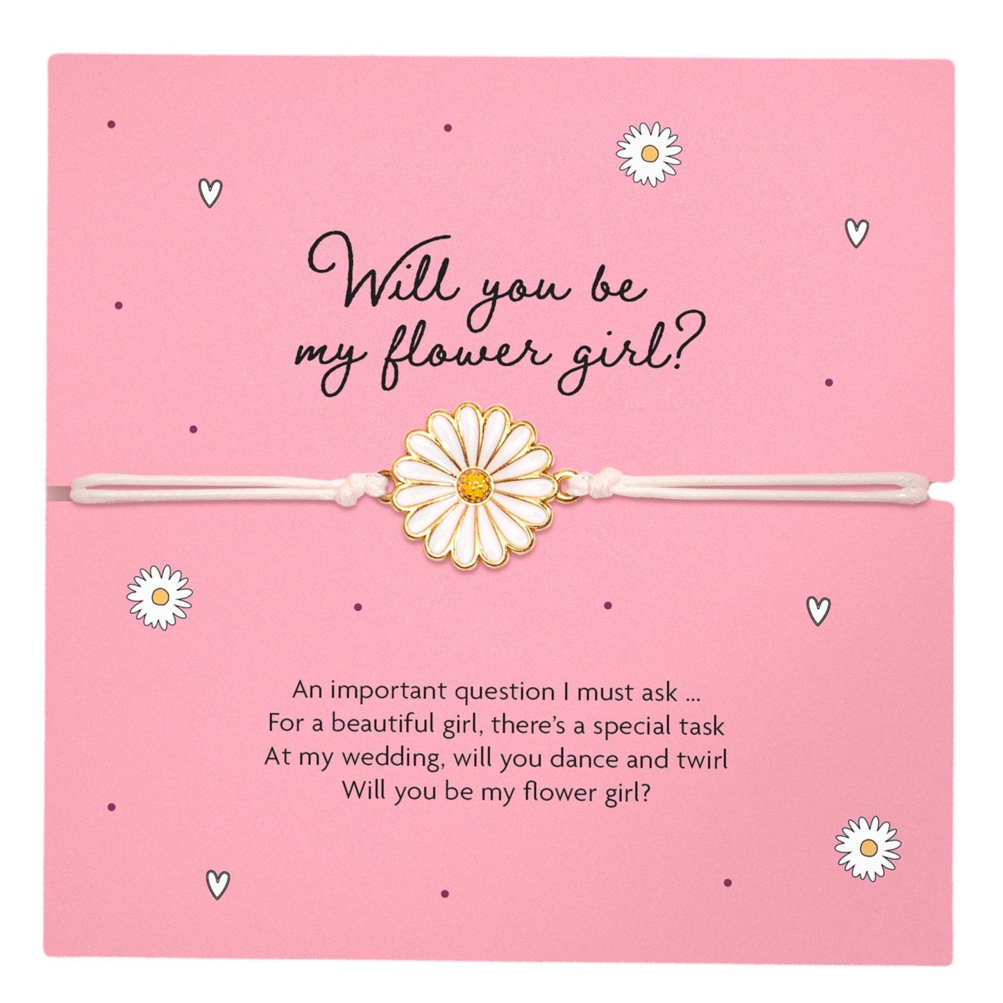 Flower Girl Proposal Wish Bracelet