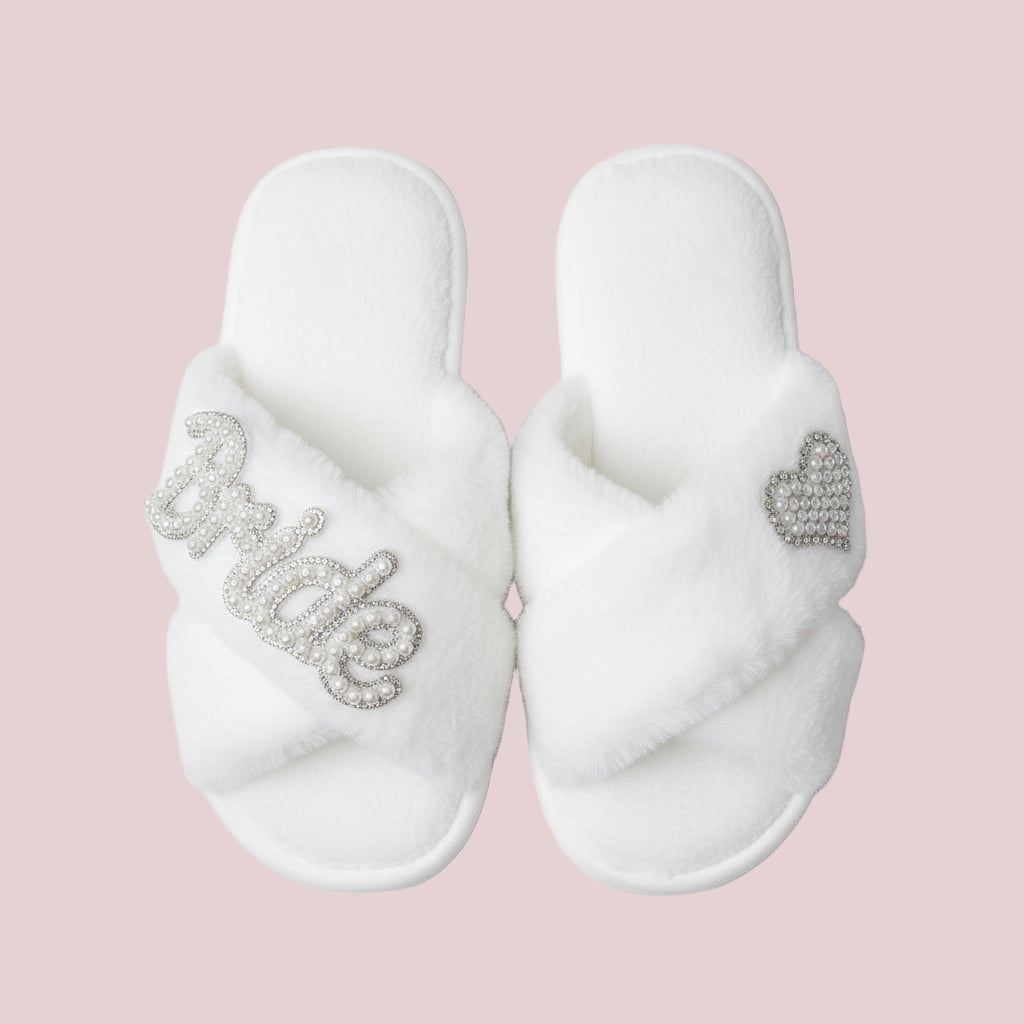 Personalised Bride custom MRS slippers