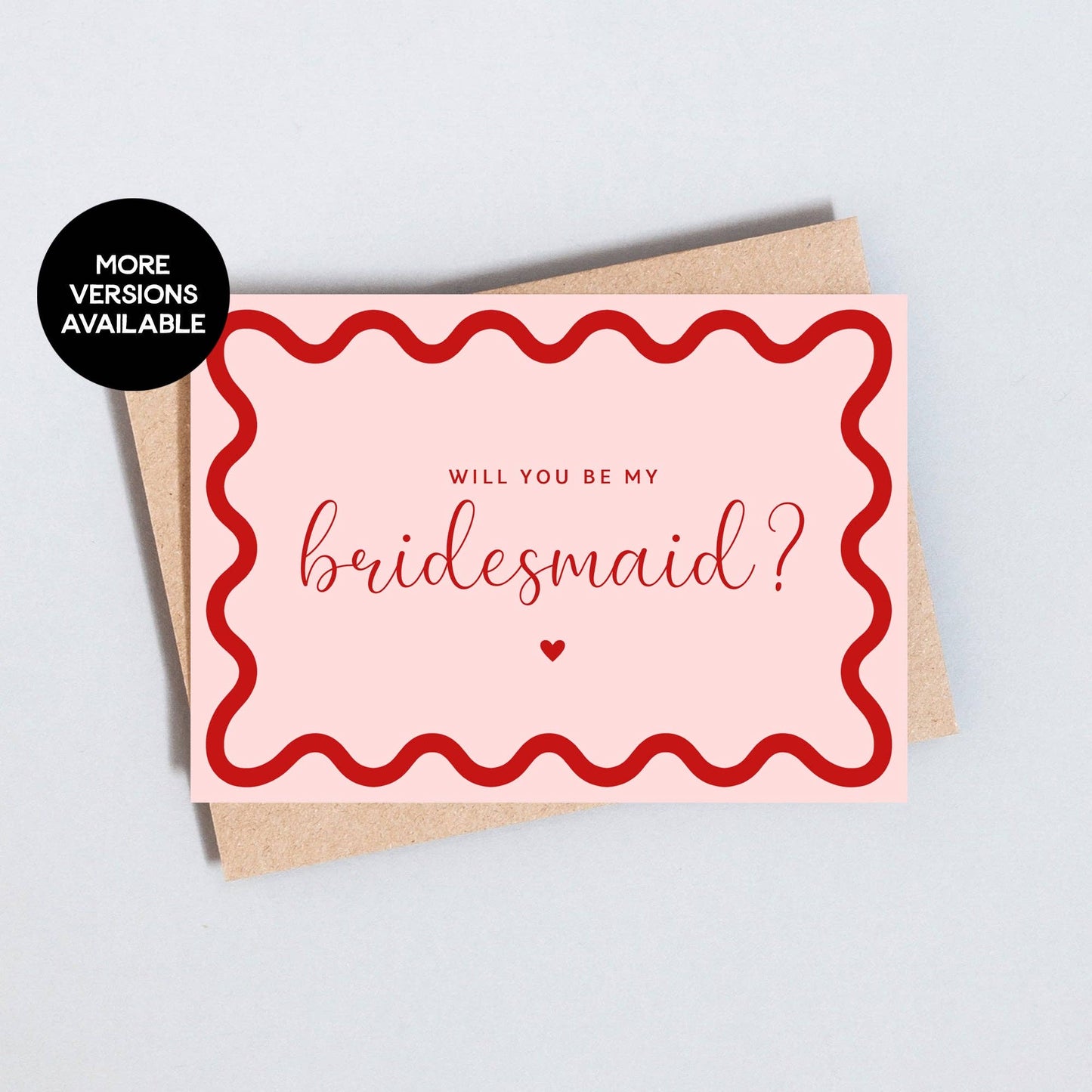 Bridesmaid Proposal Greeting Card: A6 / Maid of Honour