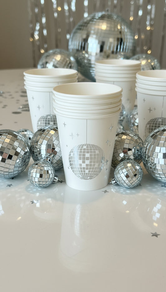 10 Disco Ball Cups
