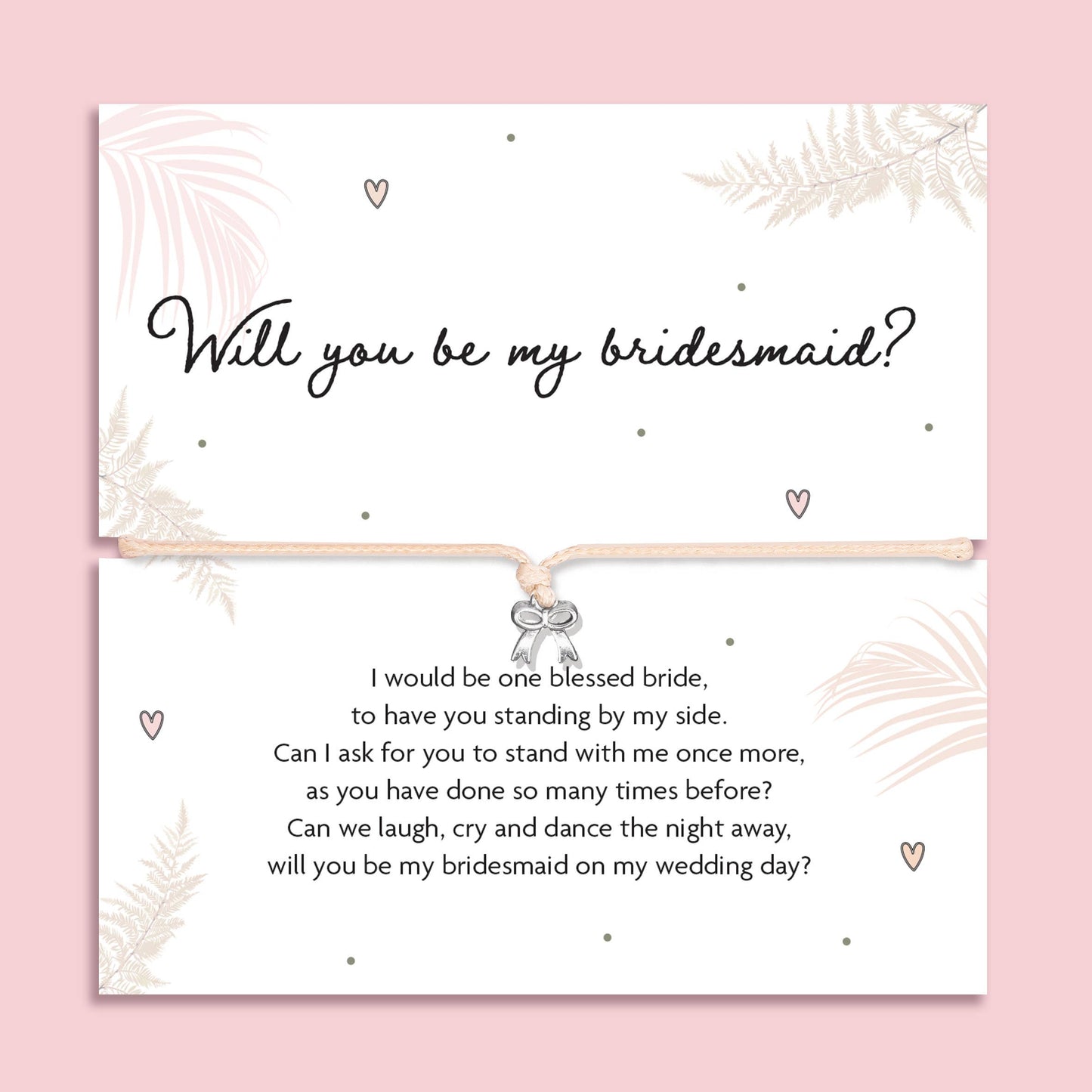 Bridesmaid Proposal Bow Bracelet – Bridal Jewellery