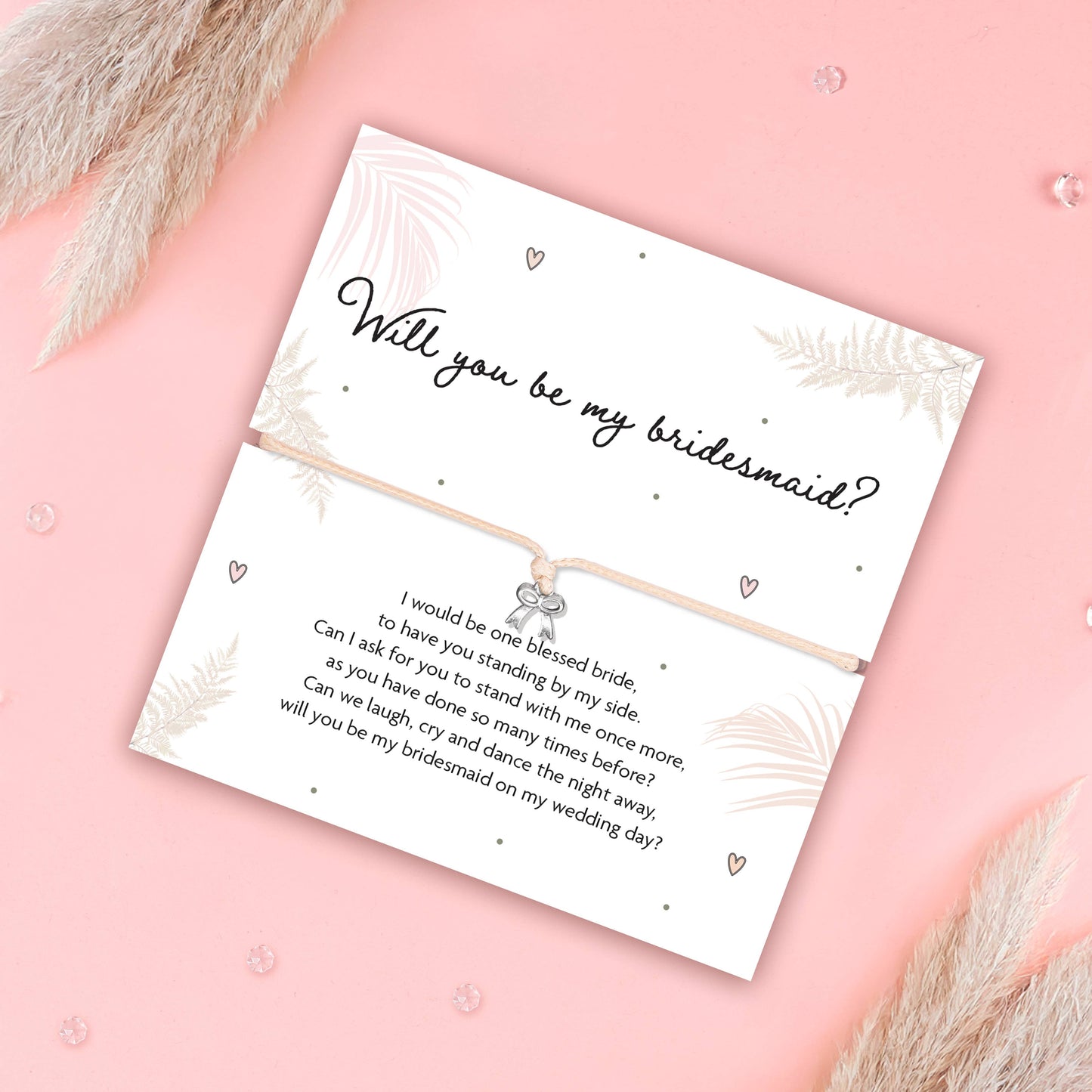 Bridesmaid Proposal Bow Bracelet – Bridal Jewellery