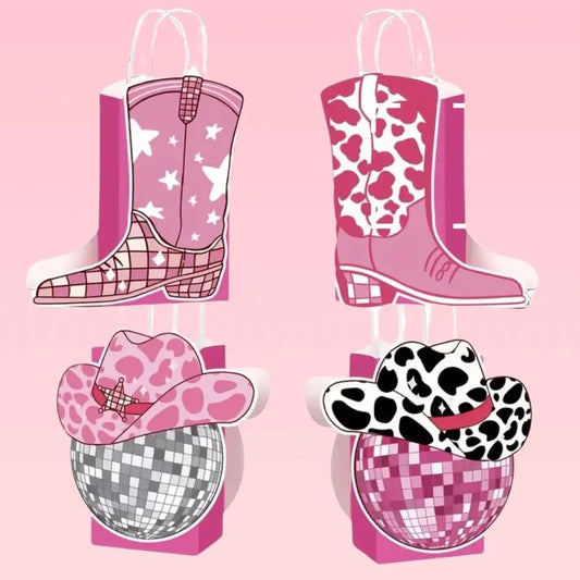 4 pack - Let’s Go Girls Hen Party Bags, Bachelorette | Bride Squad | Cowgirl | Last Rodeo | Bridal Shower | Favours